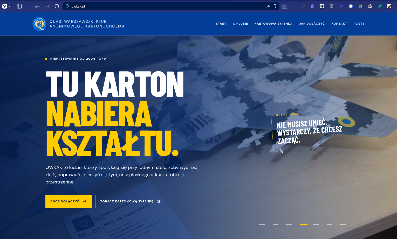 QWKAK: serwis klubu modelarskiego w Astro 5